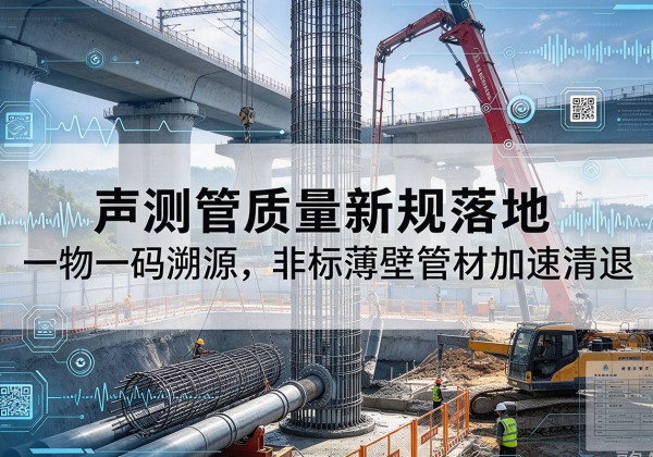 濠江声测管质量新规落地，一物一码溯源，非标薄壁管材加速清退