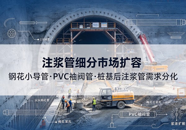 濠江注浆管细分市场扩容，隧道钢花小导管、PVC 袖阀管、桩基后注浆管需求分化